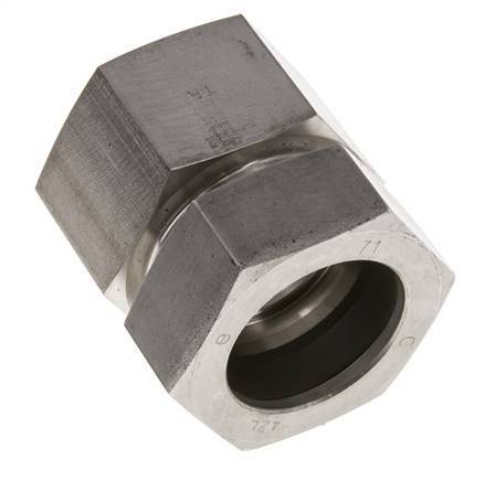 G 1 1/2'' x 42L Stainless steel Straight Cutting Ring 160 Bar DIN 2353