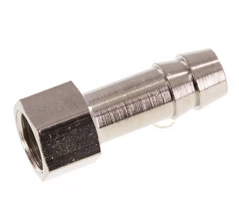 G 1/8'' x 8mm Nickel plated Brass Hose barb 16 Bar [5 Pieces]