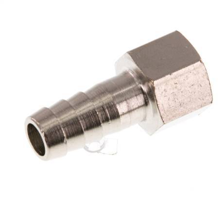 G 1/8'' x 9mm Nickel plated Brass Hose barb 16 Bar [5 Pieces]