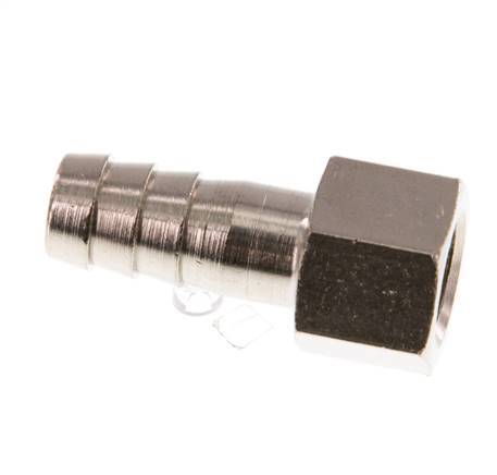 G 1/8'' x 9mm Nickel plated Brass Hose barb 16 Bar [5 Pieces]