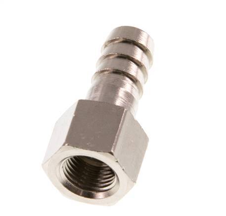 G 1/8'' x 9mm Nickel plated Brass Hose barb 16 Bar [5 Pieces]