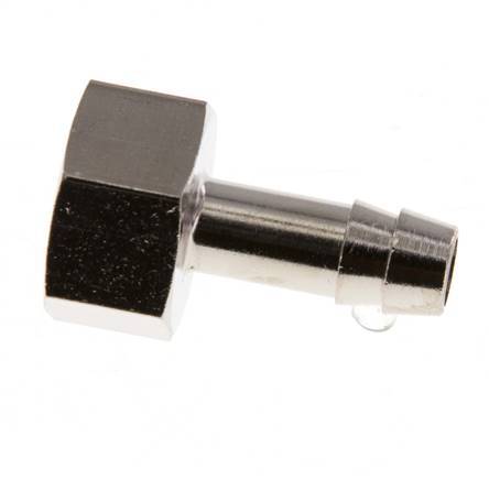 G 3/8'' x 8mm Nickel plated Brass Hose barb 16 Bar [2 Pieces]