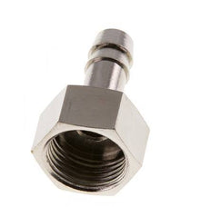 G 3/8'' x 8mm Nickel plated Brass Hose barb 16 Bar [2 Pieces]