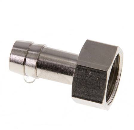 G 3/8'' x 10mm Nickel plated Brass Hose barb 16 Bar [2 Pieces]