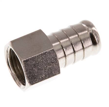 G 3/8'' x 13mm Nickel plated Brass Hose barb 16 Bar [2 Pieces]