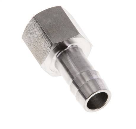 G 1/4'' x 10mm Stainless steel Hose barb 40 Bar