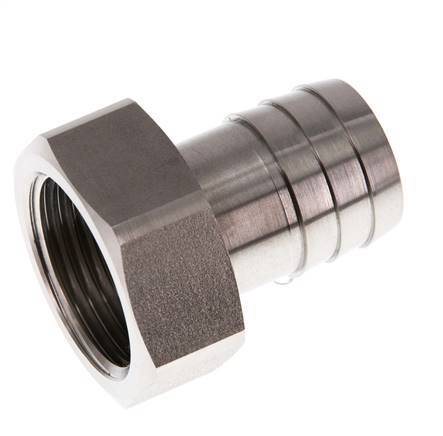 G 1'' x 25mm Stainless steel Hose barb 40 Bar