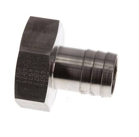 G 1 1/4'' x 25mm Stainless steel Hose barb 40 Bar