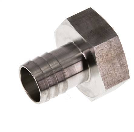 G 1 1/4'' x 25mm Stainless steel Hose barb 40 Bar