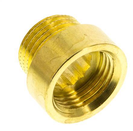 G 1/2'' F/M Brass Extension DIN 3523 - 10 mm [2 Pieces]