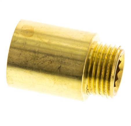 G 1/2'' F/M Brass Extension DIN 3523 - 30 mm
