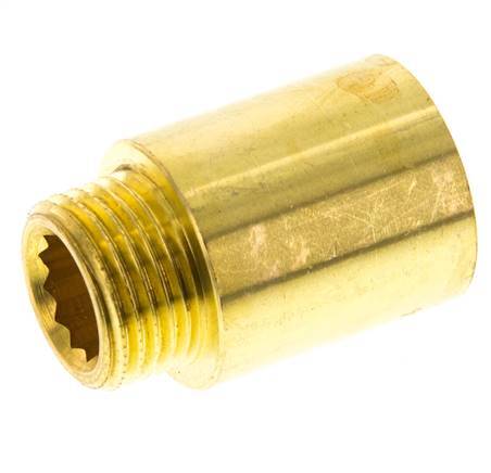 G 1/2'' F/M Brass Extension DIN 3523 - 30 mm