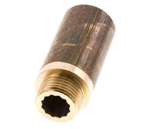 G 1/2'' F/M Brass Extension DIN 3523 - 50 mm