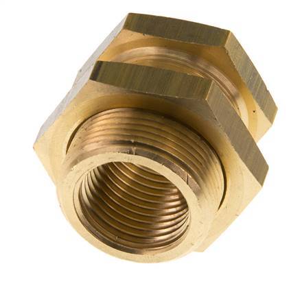 G 1/2'' x M28x1.5 F/M Brass Bulkhead Fitting 16 Bar