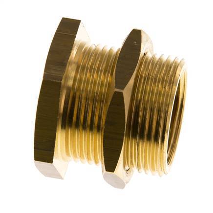 G 3/4'' x M34x2 F/M Brass Bulkhead Fitting 16 Bar
