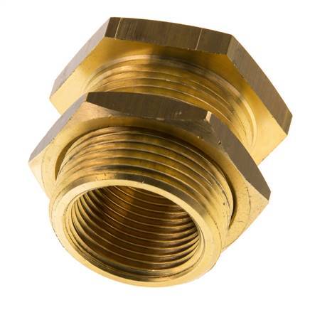 G 3/4'' x M34x2 F/M Brass Bulkhead Fitting 16 Bar