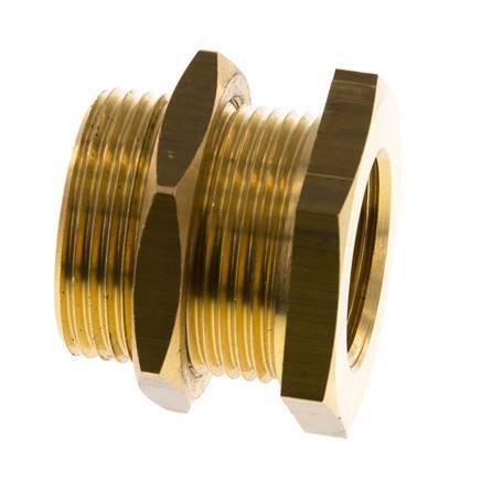 G 3/4'' x M34x2 F/M Brass Bulkhead Fitting 16 Bar