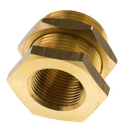 G 3/4'' x M34x2 F/M Brass Bulkhead Fitting 16 Bar