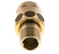 Rp 3/4'' x R 3/4'' F/M Brass Double Nipple 3-pieces with Conically sealing 16 Bar