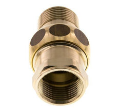 Rp 3/4'' x R 3/4'' F/M Brass Double Nipple 3-pieces with Conically sealing 16 Bar