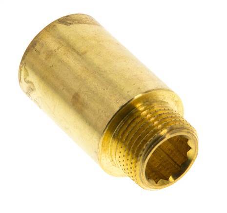 G 3/8'' F/M Brass Extension DIN 3523 - 30 mm [2 Pieces]