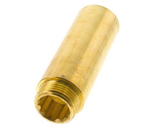 G 1'' F/M Brass Extension DIN 3523 - 100 mm