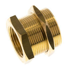 G 1'' x M42x2 F/M Brass Bulkhead Fitting 16 Bar