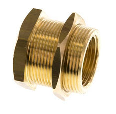 G 1'' x M42x2 F/M Brass Bulkhead Fitting 16 Bar