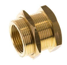 G 1'' x M42x2 F/M Brass Bulkhead Fitting 16 Bar