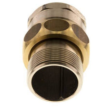 Rp 1 1/2'' x R 1 1/2'' F/M Brass Double Nipple 3-pieces with Conically sealing 16 Bar