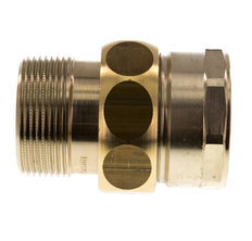 Rp 1 1/2'' x R 1 1/2'' F/M Brass Double Nipple 3-pieces with Conically sealing 16 Bar