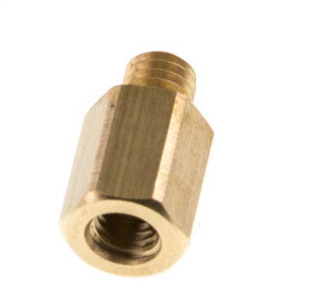 M5 F/M Brass Extension 16 Bar - 10 mm [5 Pieces]