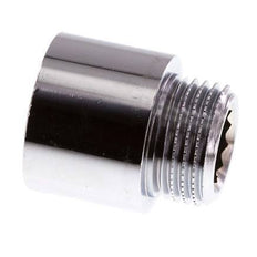 G 1/2'' F/M Chromium plated Brass Extension DIN 3523 - 20 mm