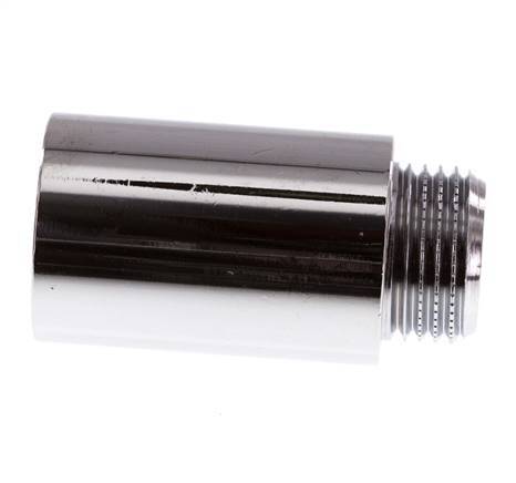 G 1/2'' F/M Chromium plated Brass Extension DIN 3523 - 40 mm