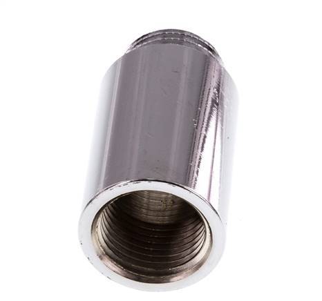 G 1/2'' F/M Chromium plated Brass Extension DIN 3523 - 40 mm