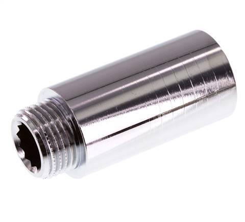 G 1/2'' F/M Chromium plated Brass Extension DIN 3523 - 50 mm