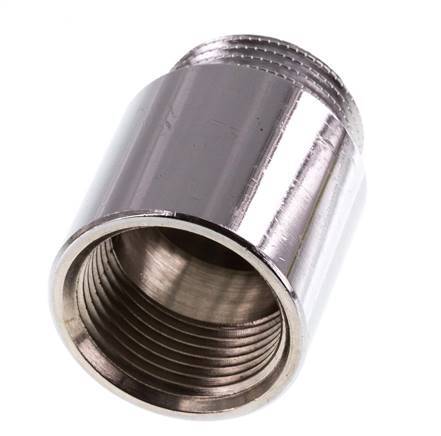 G 3/4'' F/M Chromium plated Brass Extension DIN 3523 - 30 mm