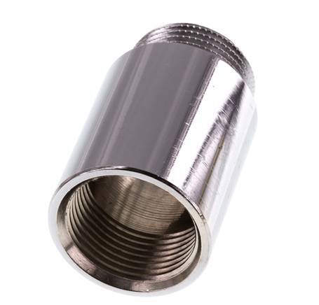G 3/4'' F/M Chromium plated Brass Extension DIN 3523 - 40 mm