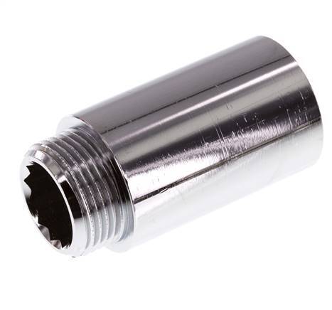 G 3/4'' F/M Chromium plated Brass Extension DIN 3523 - 50 mm