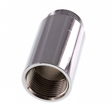 G 3/4'' F/M Chromium plated Brass Extension DIN 3523 - 50 mm