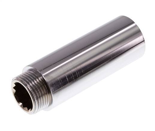 G 3/4'' F/M Chromium plated Brass Extension DIN 3523 - 80 mm