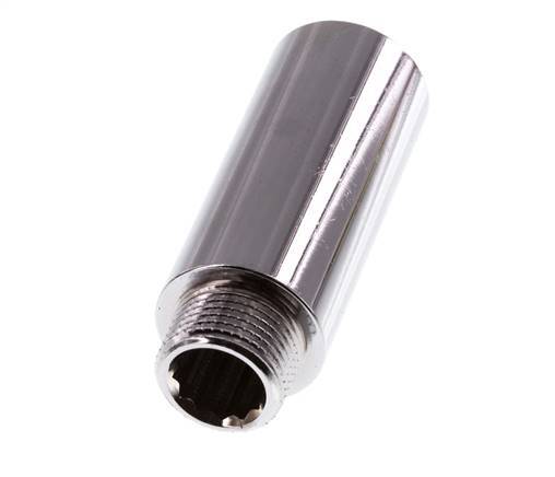 G 3/8'' F/M Chromium plated Brass Extension DIN 3523 - 50 mm
