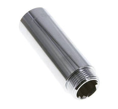 G 1'' F/M Chromium plated Brass Extension DIN 3523 - 100 mm