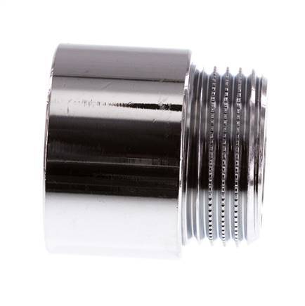 G 1'' F/M Chromium plated Brass Extension DIN 3523 - 25 mm
