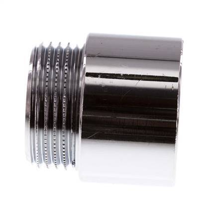 G 1'' F/M Chromium plated Brass Extension DIN 3523 - 25 mm