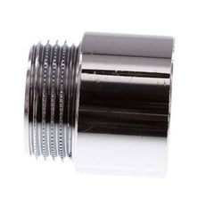 G 1'' F/M Chromium plated Brass Extension DIN 3523 - 25 mm