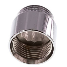 G 1'' F/M Chromium plated Brass Extension DIN 3523 - 25 mm