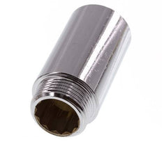 G 1'' F/M Chromium plated Brass Extension DIN 3523 - 65 mm