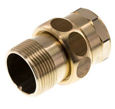 Rp 1 1/4'' x R 1 1/4'' F/M Brass Double Nipple 3-pieces with Flat sealing 16 Bar