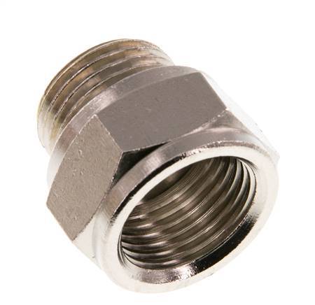 G 1/2'' F/M Nickel plated Brass Extension 16 Bar - 16 mm [2 Pieces]